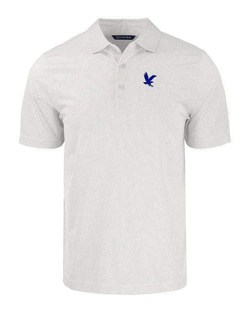Embry-Riddle Eagles Cutter & Buck Pike Eco Symmetry Print Stretch Recycled Mens Polo WHPOL_MANN_HG 