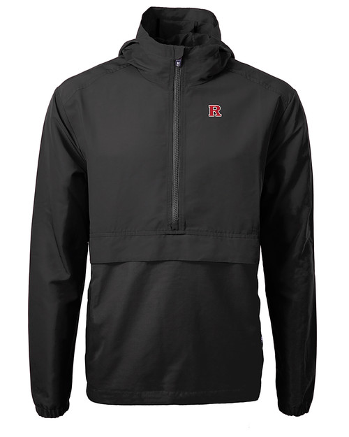 Rutgers Scarlet Knights Cutter & Buck Charter Eco Recycled Mens Anorak Jacket BL_MANN_HG 