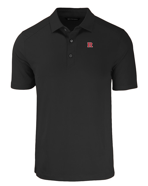 Rutgers Scarlet Knights Cutter & Buck Forge Eco Stretch Recycled Mens Polo BL_MANN_HG 