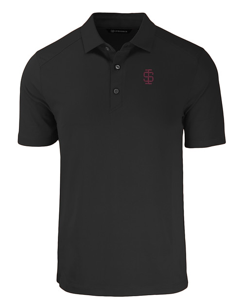 Southern Illinois Salukis College Vault Cutter & Buck Forge Eco Stretch Recycled Mens Polo BL_MANN_HG 