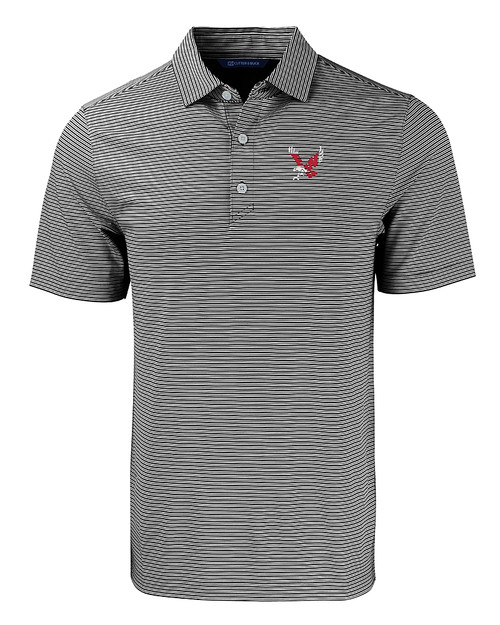 Eastern Washington Eagles Cutter & Buck Forge Eco Double Stripe Stretch Recycled Mens Polo BLWH_MANN_HG 