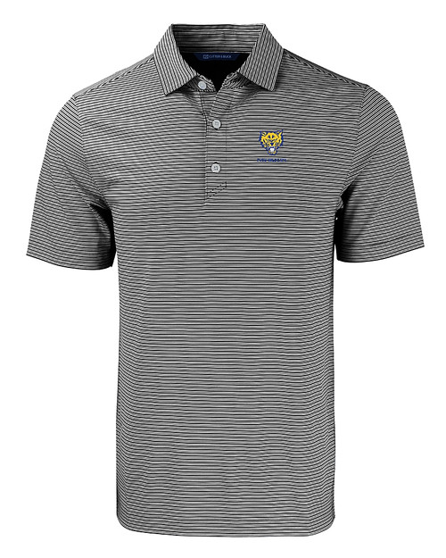 Fort Valley State Wildcats Cutter & Buck Forge Eco Double Stripe Stretch Recycled Mens Polo BLWH_MANN_HG 