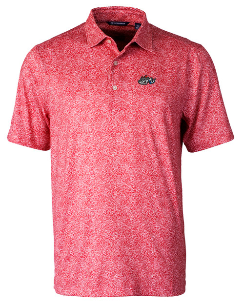 Rocket City Trash Pandas Cutter & Buck Pike Constellation Print Stretch Mens Polo RD_MANN_HG 1