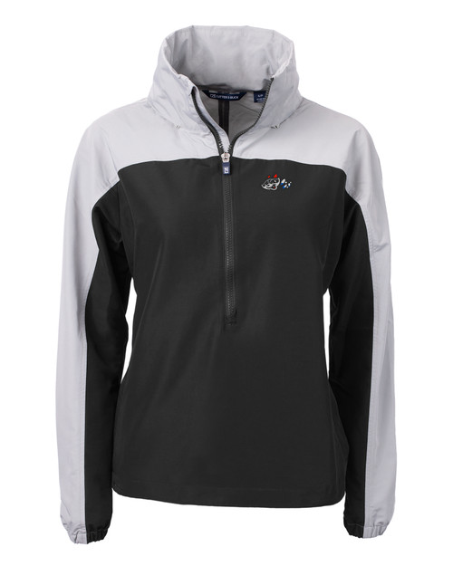 Rocket City Trash Pandas Cutter & Buck Charter Eco Recycled Womens Anorak Jacket BLPO_MANN_HG 1