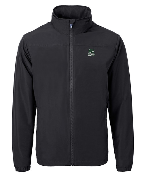 Portland State Vikings College Vault Cutter & Buck Charter Eco Knit Recycled Big & Tall Full-Zip Jacket BL_MANN_HG 