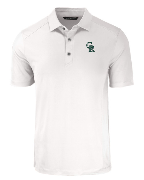 Colorado Rockies City Connect Cutter & Buck Forge Eco Stretch Recycled Mens Big & Tall Polo WH_MANN_HG 1