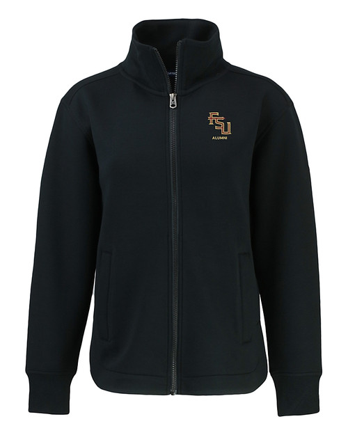 Florida State Seminoles Alumni Cutter & Buck Roam Eco Full Zip Recycled Womens Jacket BL_MANN_HG 