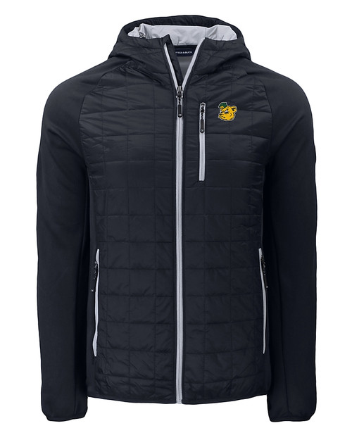 Baylor Sailor Bear College Vault Cutter & Buck Rainier Primaloft Mens Eco Full Zip Hybrid Jacket BL_MANN_HG 