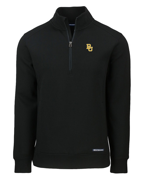 Baylor Bears Cutter & Buck Roam Eco Recycled Quarter Zip Mens Pullover BL_MANN_HG 