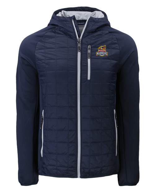 Toledo Mud Hens Cutter & Buck Rainier Primaloft Eco Mens Full Zip Hybrid Jacket DN_MANN_HG 1