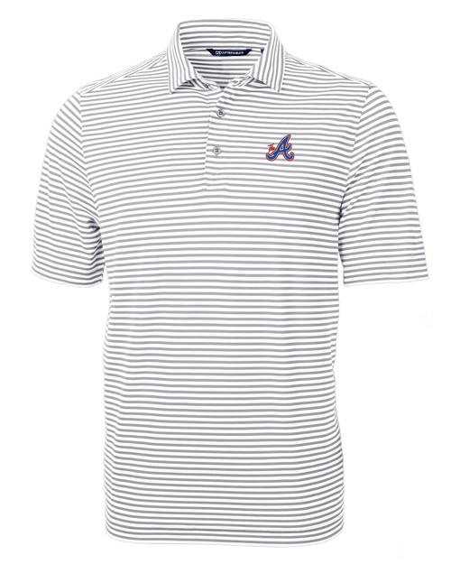 Atlanta Braves City Connect Cutter & Buck Virtue Eco Pique Stripe Recycled Mens Big and Tall Polo POL_MANN_HG 1