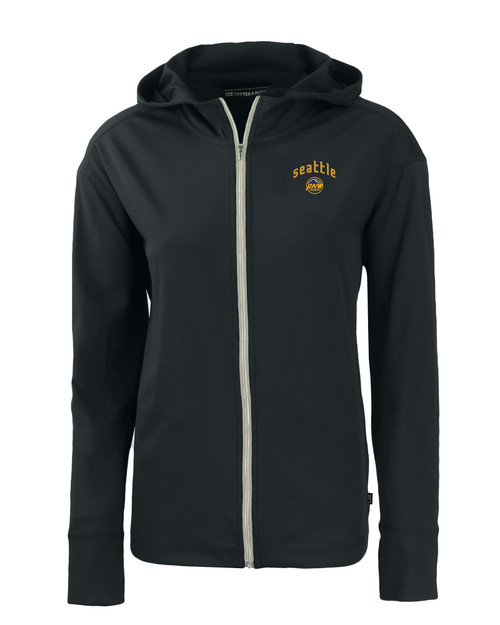 Seattle Mariners City Connect Cutter & Buck Daybreak Eco Recycled Womens Full Zip Hoodie BL_MANN_HG 1