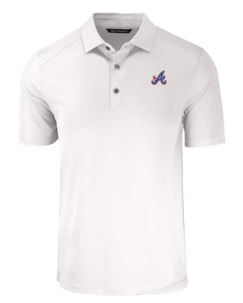 Atlanta Braves City Connect Cutter & Buck Forge Eco Stretch Recycled Mens Big & Tall Polo WH_MANN_HG 1