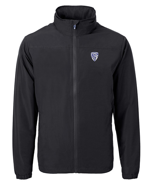 PAC-12 Conference Cutter & Buck Charter Eco Knit Recycled Big & Tall Full-Zip Jacket BL_MANN_HG 