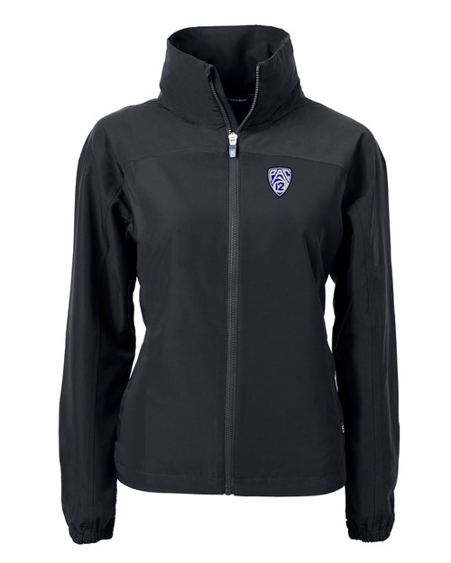 PAC-12 Conference Cutter & Buck Charter Eco Recycled Womens Full-Zip Jacket BL_MANN_HG 1