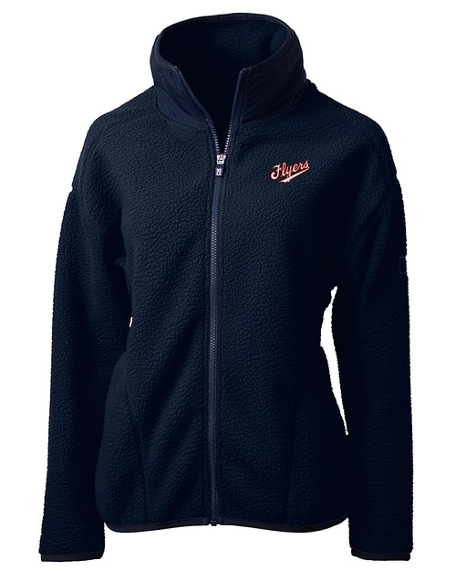 Dayton Flyers College Vault Cutter & Buck Cascade Eco Fleece Womens Full Zip Jacket NVBU_MANN_HG 