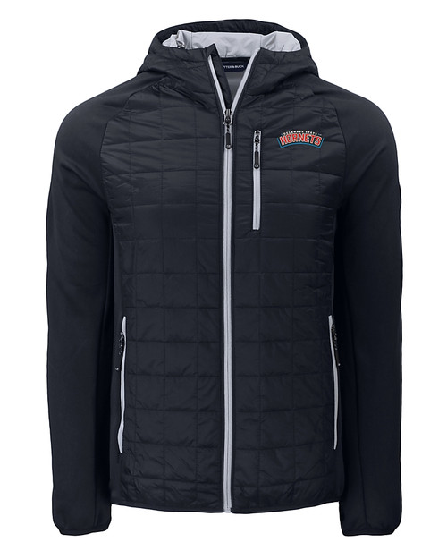Delaware State Hornets Cutter & Buck Rainier Primaloft Mens Eco Full Zip Hybrid Jacket BL_MANN_HG 