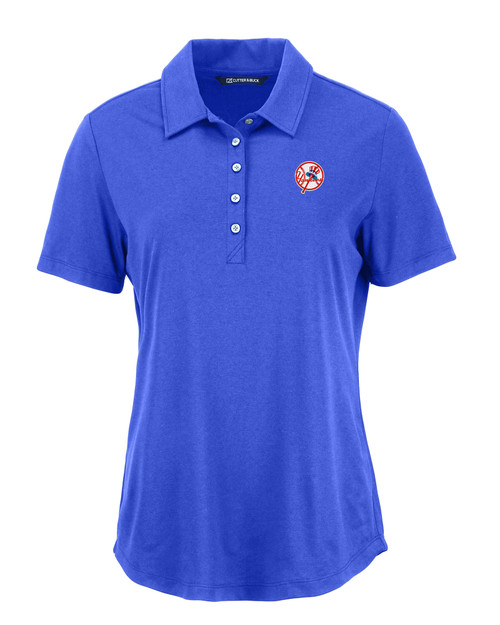 New York Yankees Cooperstown Cutter & Buck Coastline Epic Comfort Eco Recycled Womens Polo TBL_MANN_HG 1