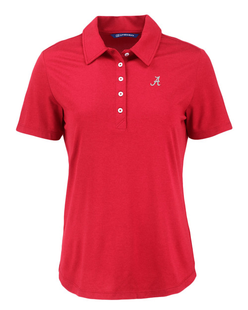 Alabama Crimson Tide Cutter & Buck Coastline Epic Comfort Eco Recycled Womens Polo CDR_MANN_HG 1