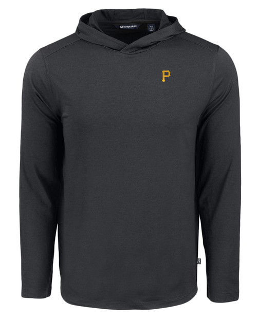 Pittsburgh Pirates Cutter & Buck Coastline Epic Comfort Eco Recycled Mens Hooded Shirt BL_MANN_HG 1