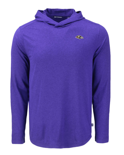 Baltimore Ravens Cutter & Buck Coastline Epic Comfort Eco Recycled Mens Hooded Shirt CLP_MANN_HG 1