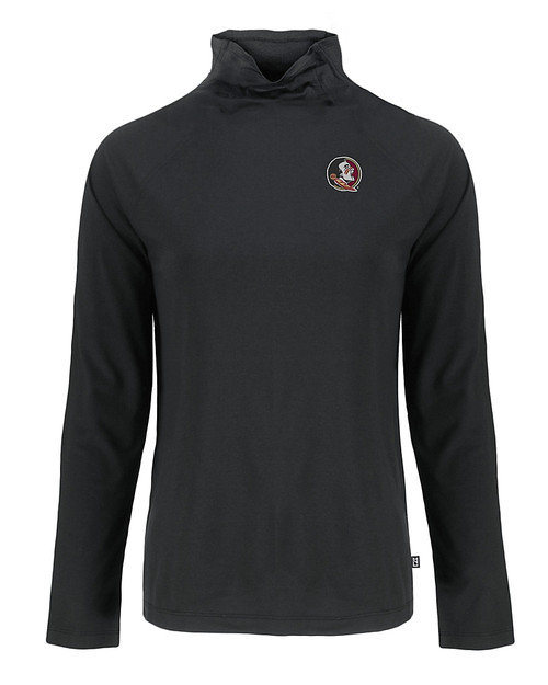 Florida State Seminoles Cutter & Buck Coastline Epic Comfort Recycled Womens Funnel Neck BL_MANN_HG 