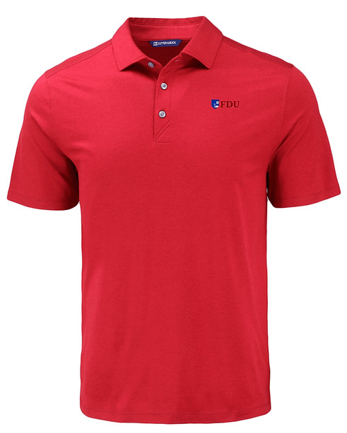 Fairleigh Dickinson Knights Cutter & Buck Coastline Epic Comfort Recycled Mens Polo CDR_MANN_HG 