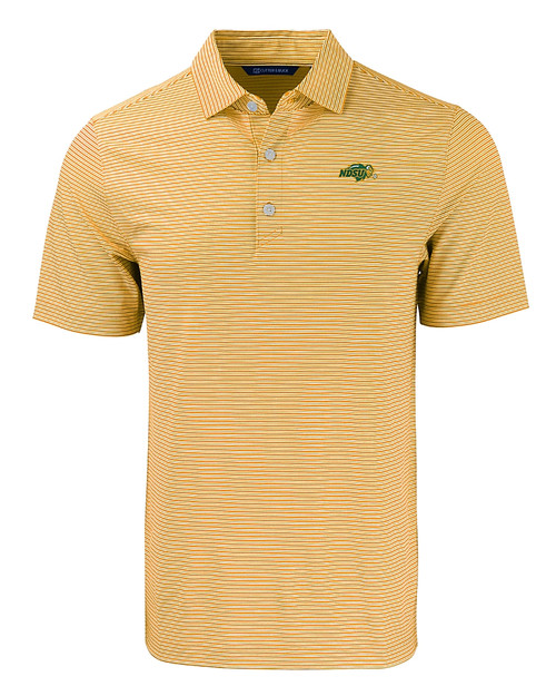 NDSU Bison Cutter & Buck Forge Eco Double Stripe Stretch Recycled Mens Polo COGW_MANN_HG 