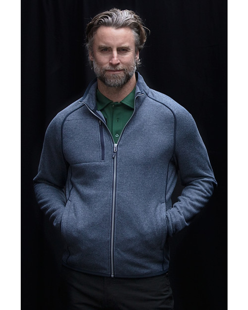Blue zipper sweater outlet