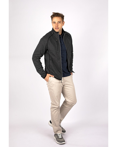 Cutter & Buck Mainsail Sweater-Knit Men's Big and Tall Full Zip Jacket