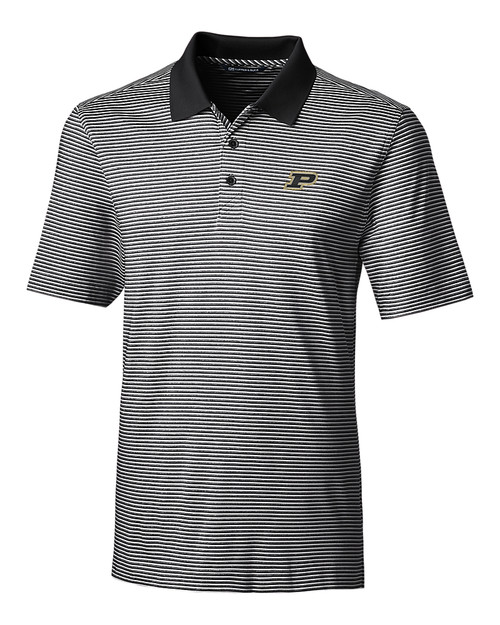 Purdue Boilermakers Cutter & Buck Forge Tonal Stripe Stretch Mens Big and Tall Polo BL_MANN_HG 
