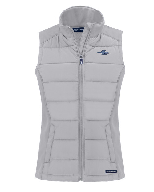James Clemens High School Cutter & Buck Evoke Hybrid Eco Softshell Recycled Womens Full Zip Vest CNC_MANN_HG 1