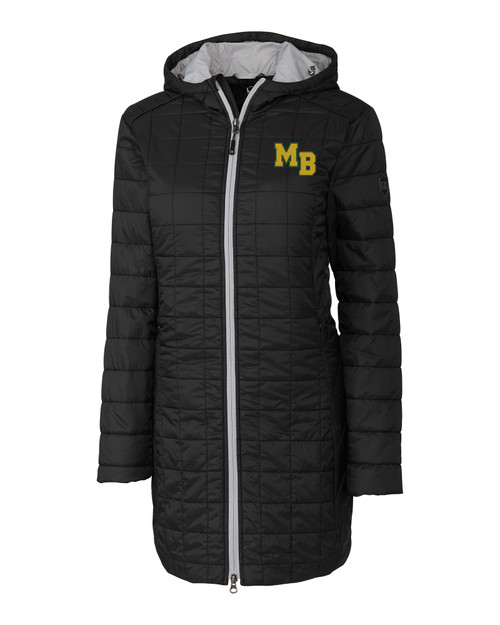 Mountain Brook High School Cutter & Buck Rainier PrimaLoft®  Womens Eco Insulated Hooded Long Coat BL_MANN_HG 1