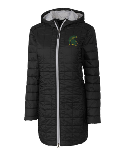 Mountain Brook High School - Cutter & Buck Rainier PrimaLoft®  Womens Eco Insulated Hooded Long Coat BL_MANN_HG 1