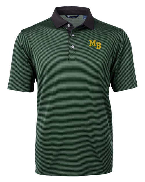 Mountain Brook High School Cutter & Buck Virtue Eco Pique Micro Stripe Recycled Mens Polo HTBL_MANN_HG 1