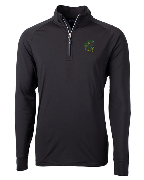 Mountain Brook High School - Cutter & Buck Adapt Eco Knit Stretch Recycled Mens Quarter Zip Pullover BL_MANN_HG 1
