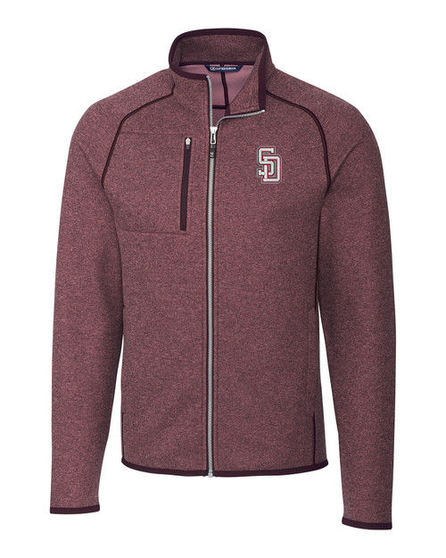 Marjory Stoneman Douglas High School Cutter & Buck Mainsail Sweater-Knit Mens Full Zip Jacket BRH_MANN_HG 1