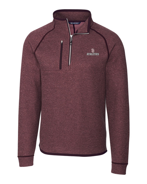 Marjory Stoneman Douglas High School -  Cutter & Buck Mainsail Sweater-Knit Mens Half Zip Pullover Jacket BRH_MANN_HG 1