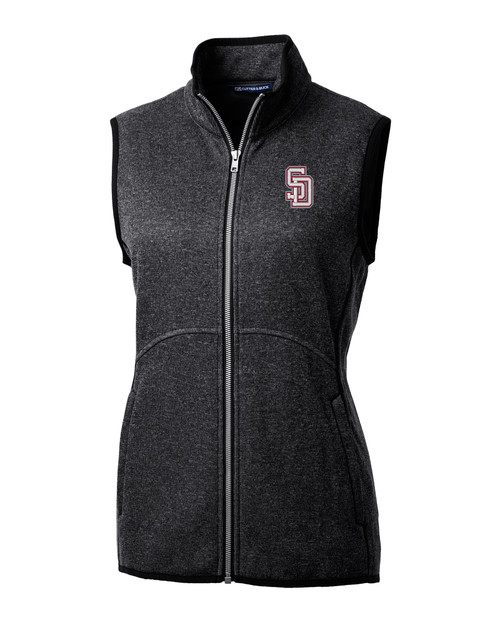 Marjory Stoneman Douglas High School Cutter & Buck Mainsail Sweater Knit Womens Full Zip Vest CCH_MANN_HG 1