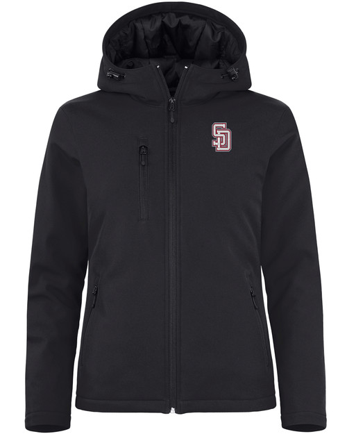 Marjory Stoneman Douglas High School Clique Equinox Insulated Womens Softshell Jacket BL_MANN_HG 1