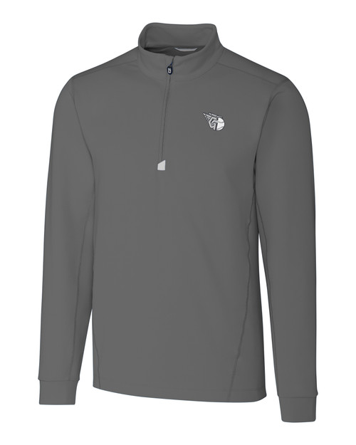 Cleveland Guardians Mono Cutter & Buck Traverse Stretch Quarter Zip Mens Big and Tall Pullover EG_MANN_HG 1