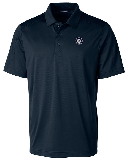 Seattle Mariners Mono Cutter & Buck Prospect Eco Textured Stretch Recycled Mens Big & Tall Polo NVBU_MANN_HG 1