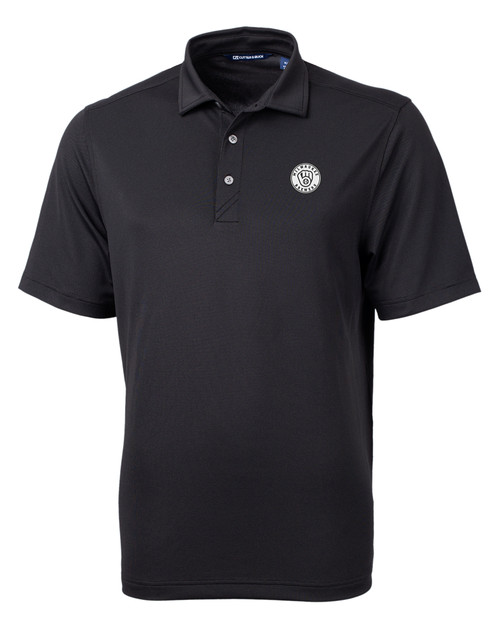 Milwaukee Brewers Mono Cutter & Buck Virtue Eco Pique Recycled Mens Big and Tall Polo BL_MANN_HG 1