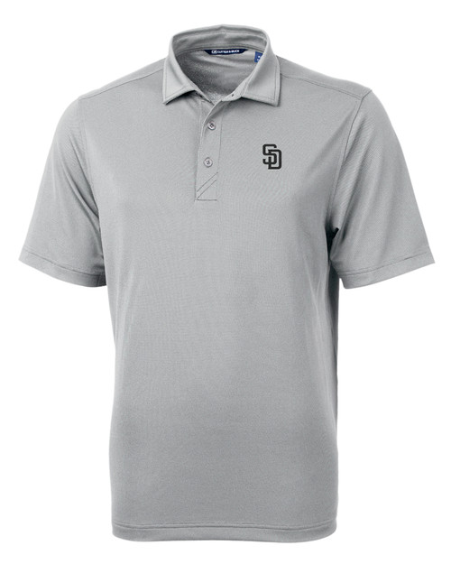 San Diego Padres Mono Cutter & Buck Virtue Eco Pique Recycled Mens Polo POL_MANN_HG 1