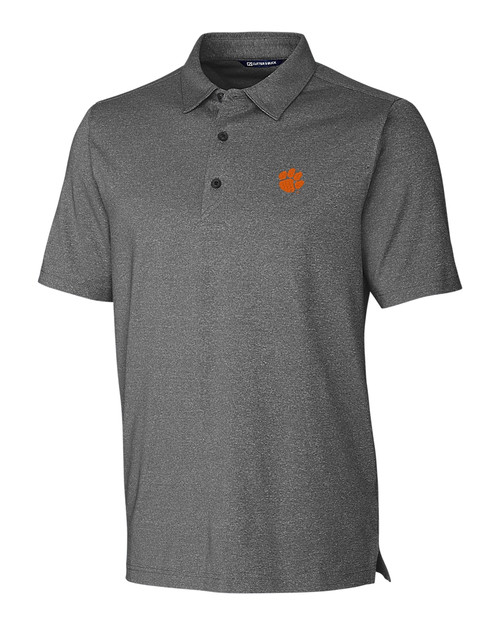 Clemson Tigers Cutter & Buck Forge Heathered Stretch Mens Polo CCH_MANN_HG 