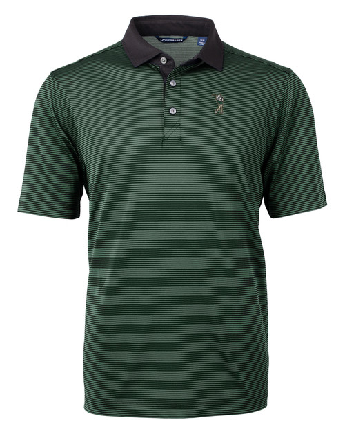  Cutter & Buck Virtue Eco Pique Micro Stripe Recycled Mens Polo HTBL_MANN_HG 1