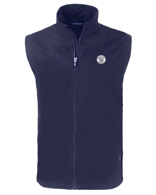 Milwaukee Brewers Mono Cutter & Buck Charter Eco Full-Zip Mens Big & Tall Vest NVBU_MANN_HG 1