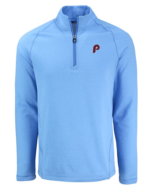 Philadelphia Phillies Cooperstown Cutter & Buck Peshastin Eco Fleece Recycled Mens Half Zip Pullover ALH_MANN_HG 1