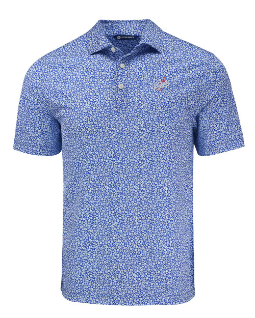 Los Angeles Dodgers Cooperstown Cutter & Buck Pike Eco Flora Print Mens Polo CEN_MANN_HG 1
