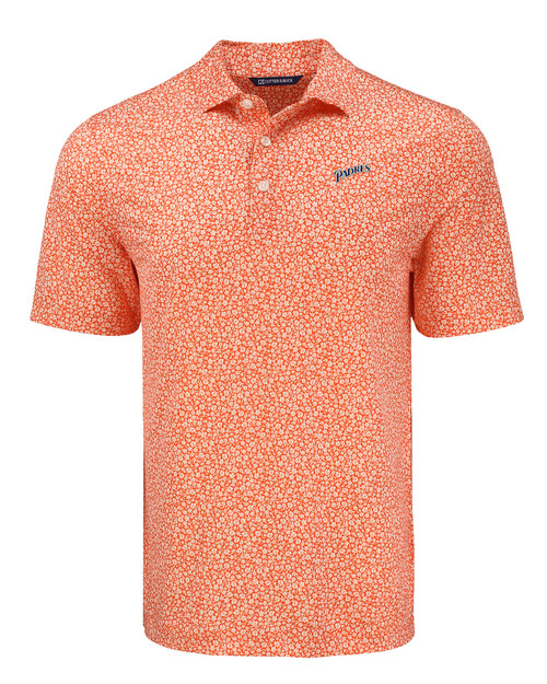 San Diego Padres Cooperstown Cutter & Buck Pike Eco Flora Print Mens Polo CLO_MANN_HG 1